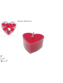 CANDELA CUORE 8pezzi