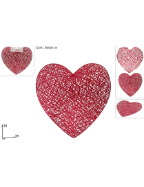 TOVAGLIETTA FORMA CUORE 39x38 centimetri