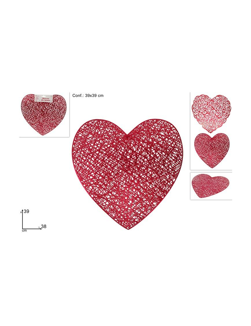 HEART SHAPE PLACEMAT 39x38 centimetres
