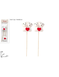 PIN 28cm COUPLE OF TEDDY BEARS 2 pieces