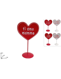 MOTHER'S DAY HEART IN TIN 21cm
