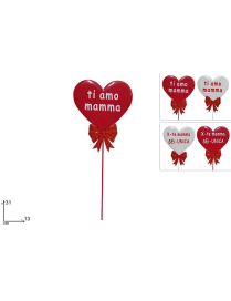 FESTA DELLA MAMMA SPILLONE CUORE 31cm