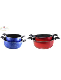LINEA MILOS BIS CASSERUOLA SENZA COPERCHIO 18/22 CENTIMETRI (colori assortiti)