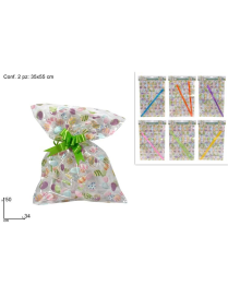 BUSTA 34x50 CM CON FIOCCO SET 4 PEZZI