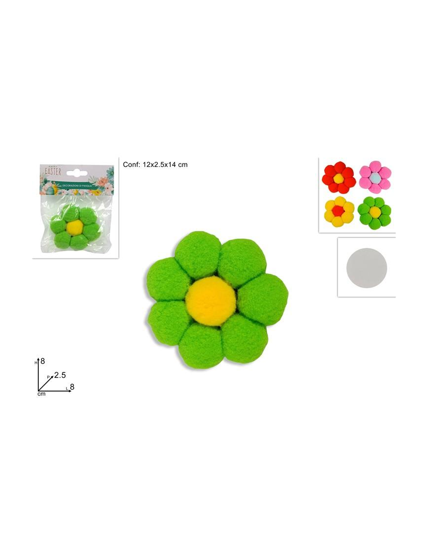 PLUSH DAISY WITH STICKER 1 PIECE