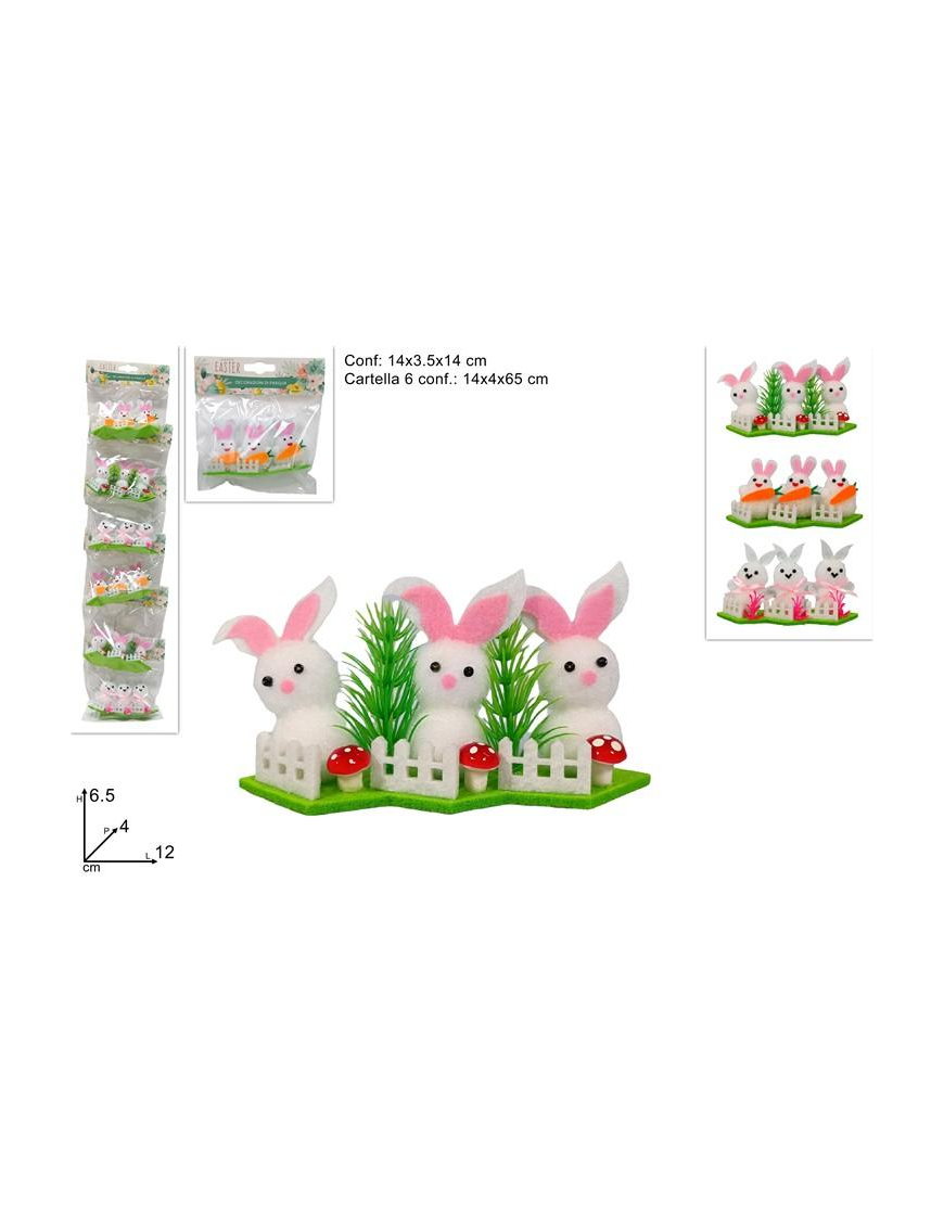 BUNNIES ASS. C/HANGS MO003654