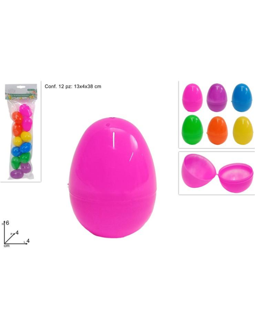 SCATOLA UOVO TAGLIA UNICA 6 centimetri 12 pezzi