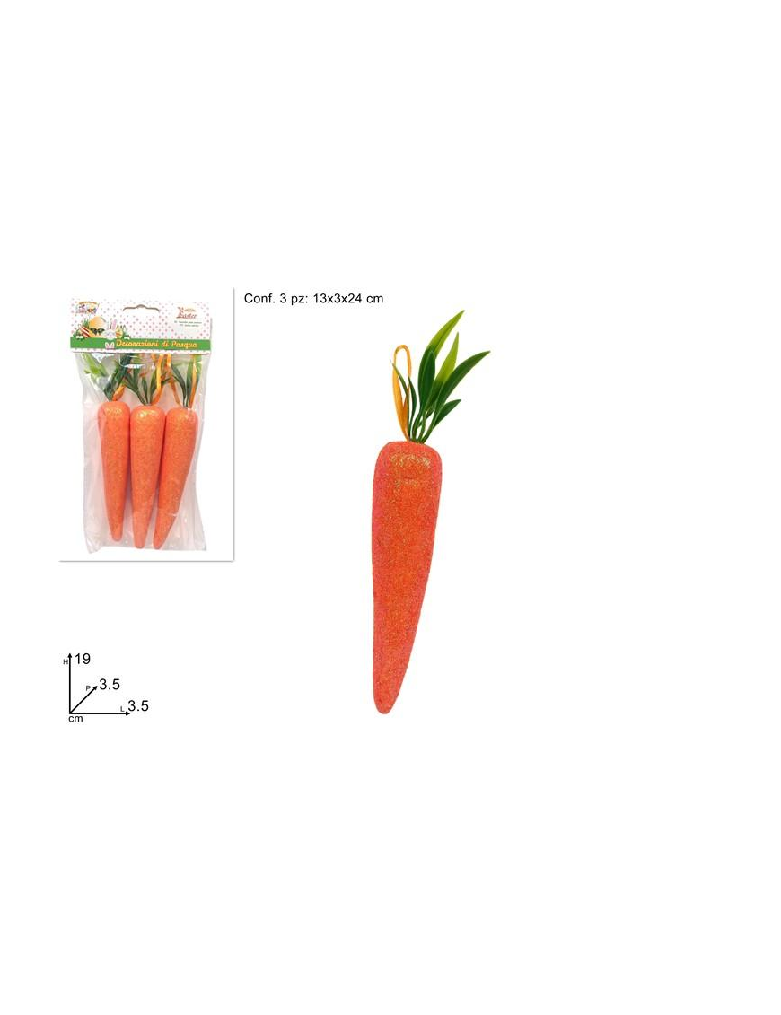 CARROT 19cm 3 pieces