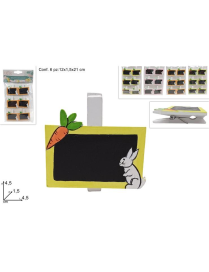 BLACKBOARD CLAMPS 6 pieces