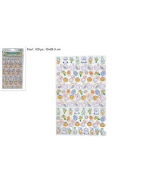 STICKERS SOGGETTI PASQUALI 100 PEZZI