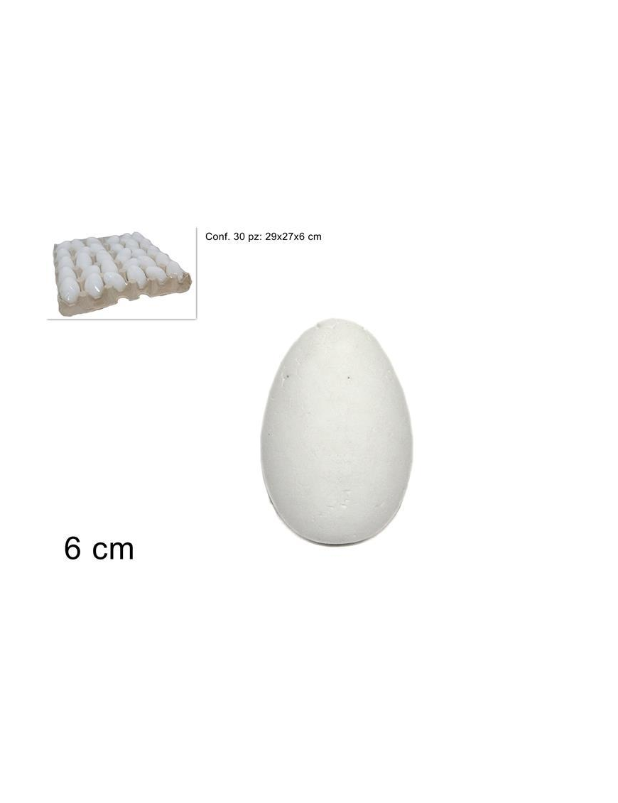 EGGS 30pcs WHITE 6cm CA005538