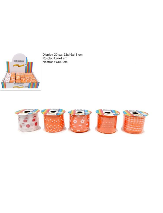 FABRIC RIBBON 1x3m ASS. GI005698