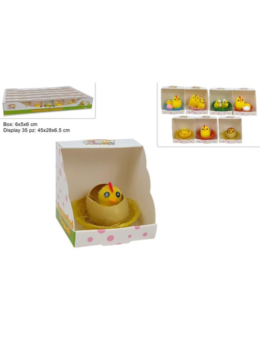 PULCINO CON NIDO 6x5x6 CM