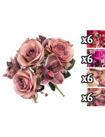 MAZZO ROSE+ORCHIDEE 30 CENTIMETRI