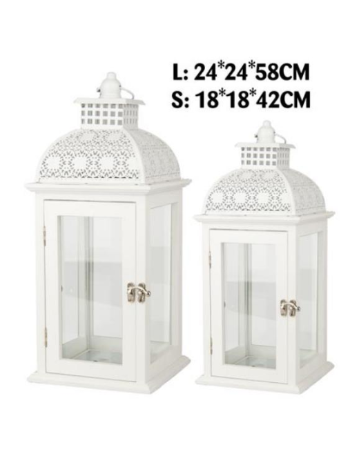 LANTERNA MARRAKECH WHITE 2 PEZZI