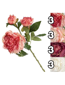 STELO ARTIFICIALE PEONIE 64cm COLORI ASSORTITI