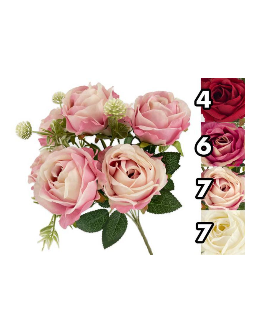 MAZZO  ROSE 7 FIORI 37cm