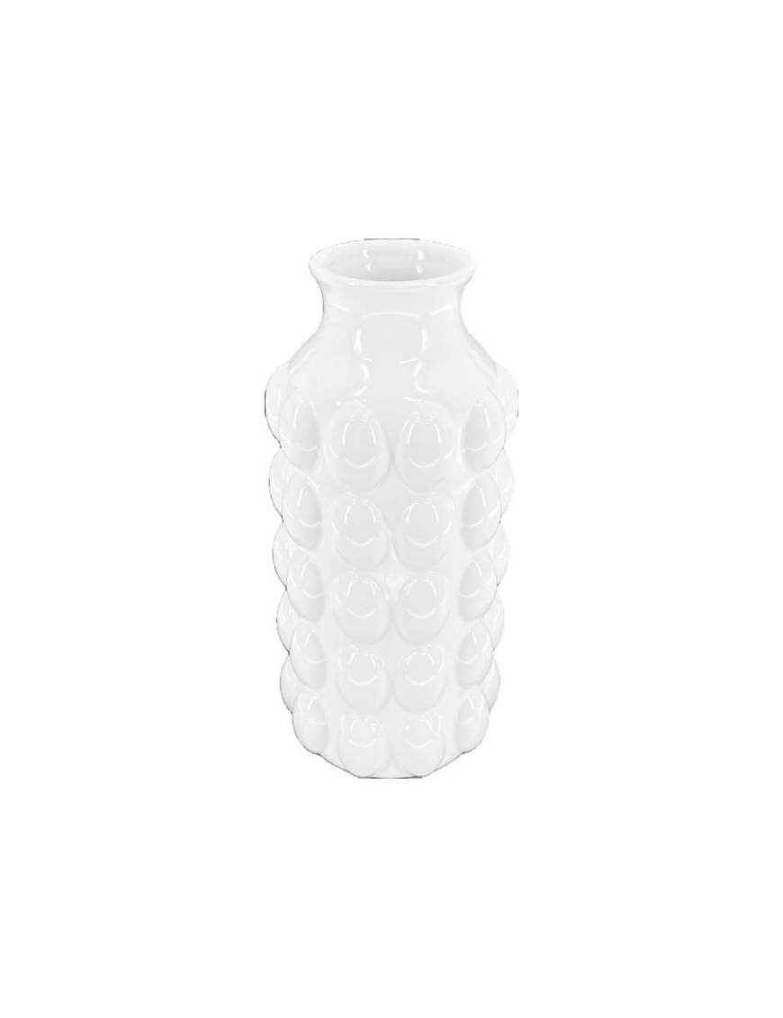 LINEA PERLA BIANCA VASO CERAMICA 18cm