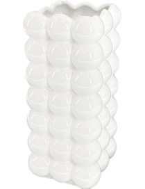 LINEA PERLA BIANCA VASO SQUARE 23cm