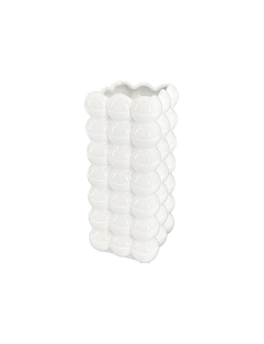 LINEA PERLA BIANCA VASO SQUARE 23cm