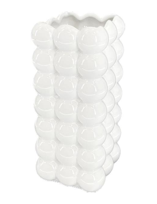 LINEA PERLA BIANCA VASO SQUARE 23cm