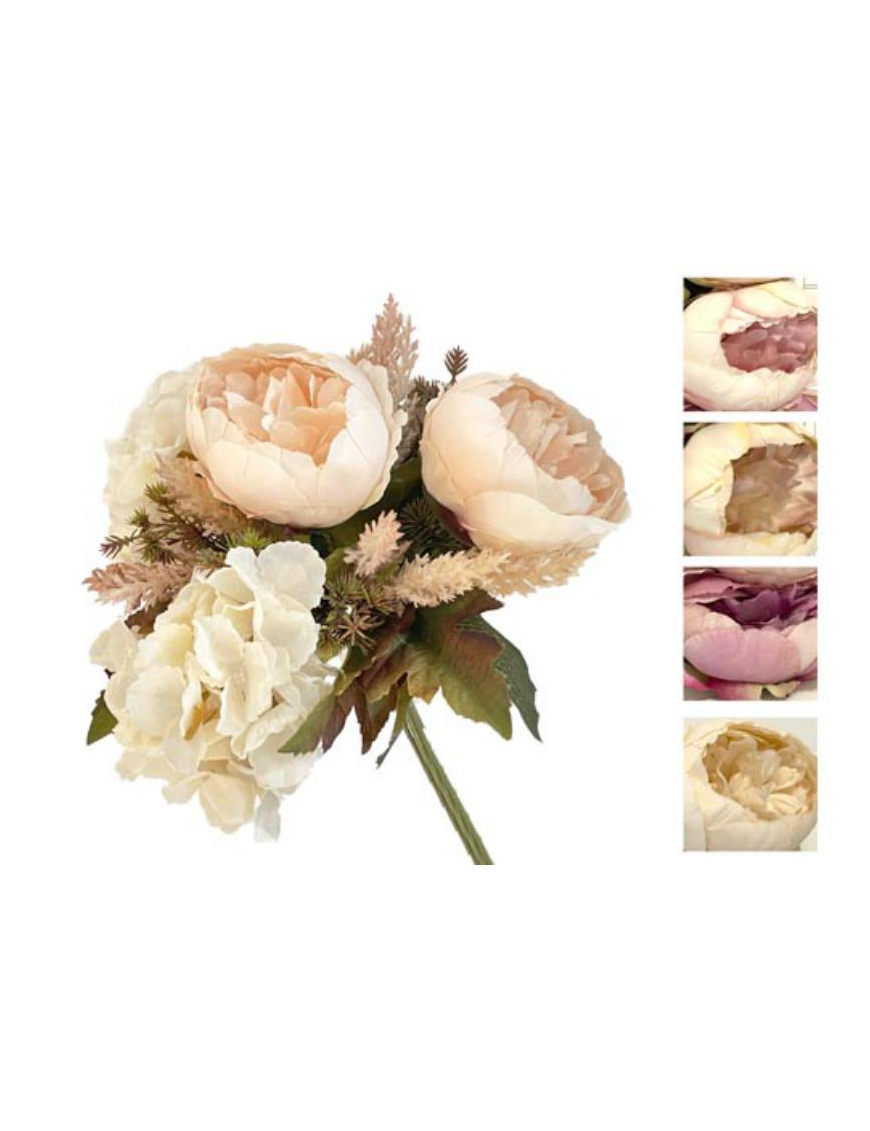 PEONIES-HYDRANGEAS BOUQUET 31cm