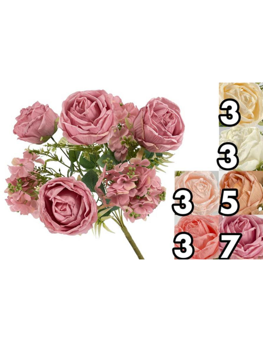 MAZZO ROSE-ORTENSIE 45cm