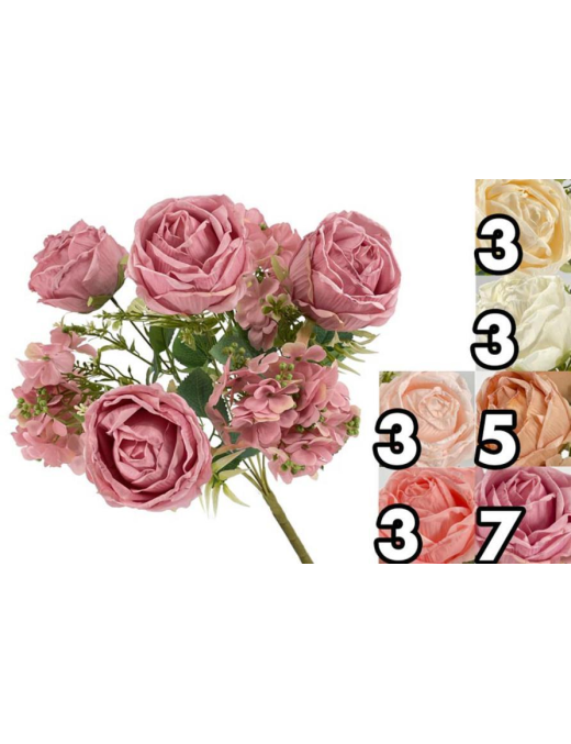 MAZZO ROSE-ORTENSIE 45cm