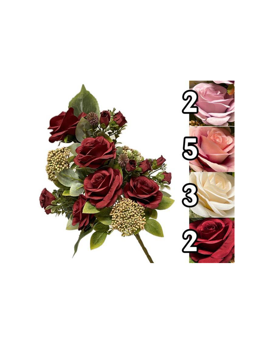 MAZZO ROSE-BOCCIOLI 48cm