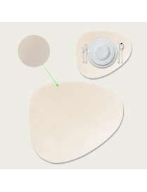 IVORY LEATHER PLACEMAT 45x37 CENTIMETERS
