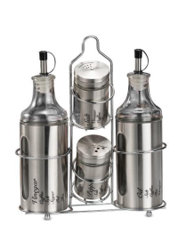 MENAGE OIL/VINEGAR/SALT/PEPPER