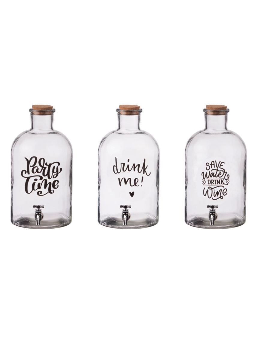DISPENSER CON TAPPO SUGHERO 2,4 LITRI