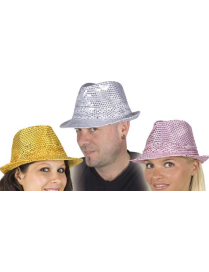 CAPPELLO GANGSTER C/PAILETTES ASS. 770$$