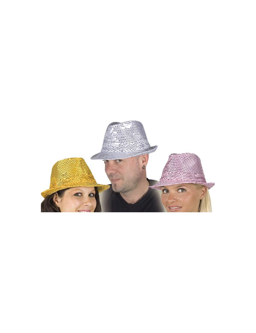 CAPPELLO GANGSTER C/PAILETTES ASS. 770$$
