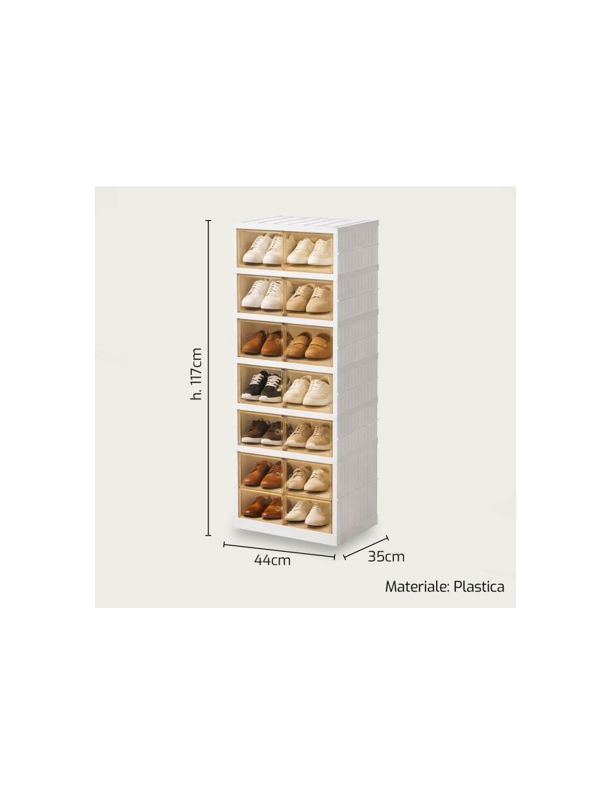 SCARPIERA PLASTICA 44x35x117cm 1870