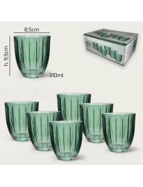 L.VETRO SILIS BICCHIERI ACQUA 6pz VERDE