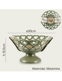 CENTROTAVOLA MELAMINA 30cm VERDE