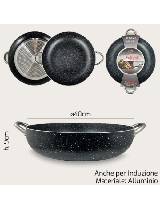 L.VULCANIA TEGAME  40cm 55921
