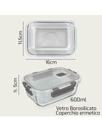 L.VETRO CONTENITORE  RETT 16x11,5x5cm