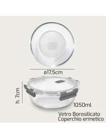 L.VETRO CONTENITORE  TONDO 17x7cm 1941