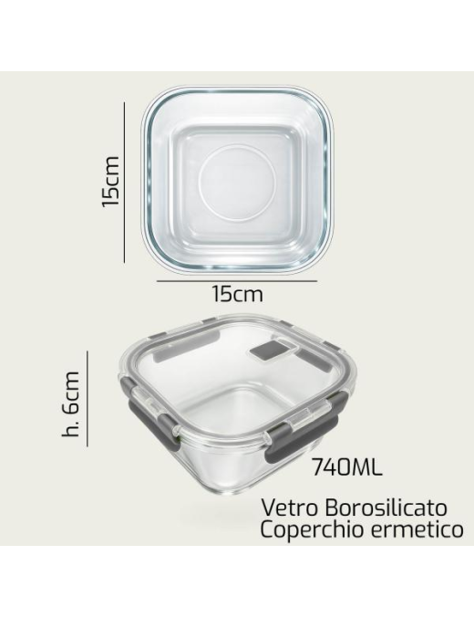 L.VETRO CONTENITORE  QUADRO 15x6 1944