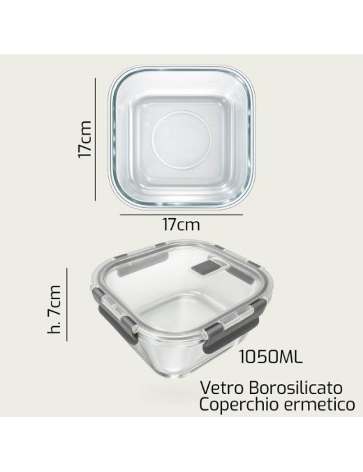 L.VETRO CONTENITORE  QUADRO 17x7 1945