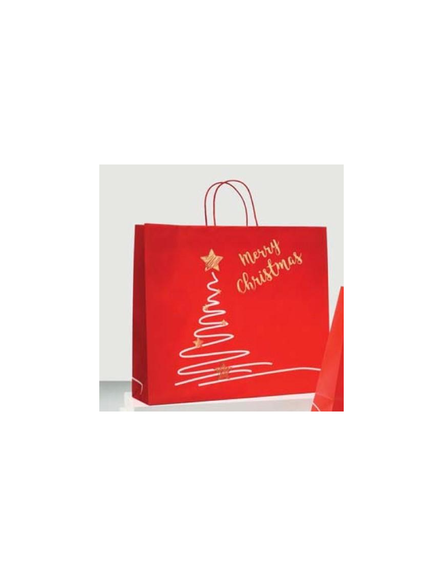 SHOPPER XMAS TREE 22+10x27+6 CENTIMETERS 100 GRAMS