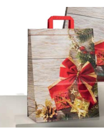 SHOPPER MERRY CHRISTMAS 22+10x29 CENTIMETERS 80 GRAMS