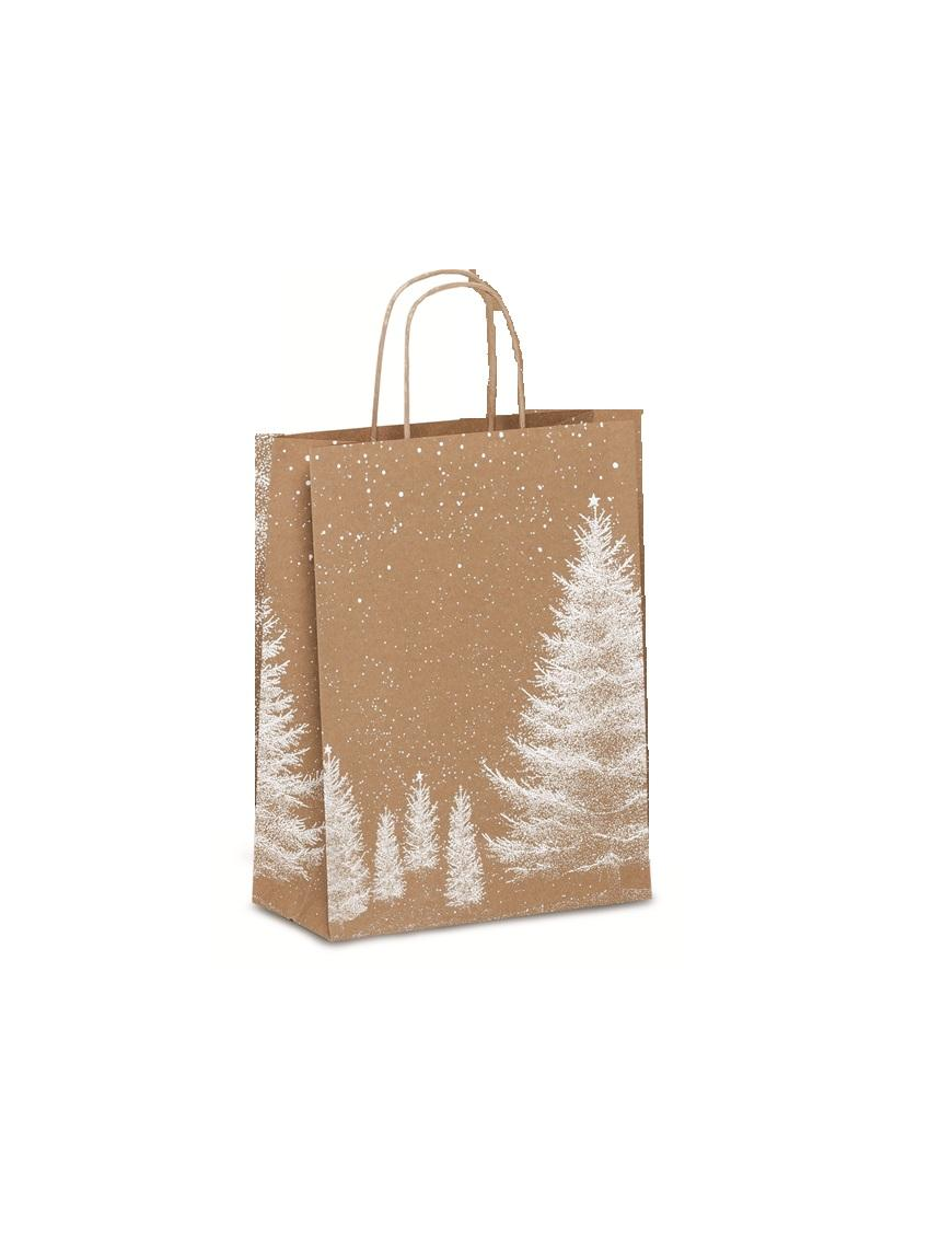 SHOPPER BIANCO NATALE  22+10x29 100gr 307