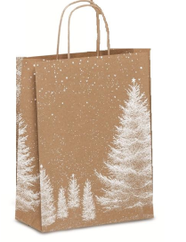 SHOPPER BIANCO NATALE  27+12x37 100r