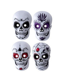 MASCHERA TESCHIO PLASTICA CON DECORAZIONE