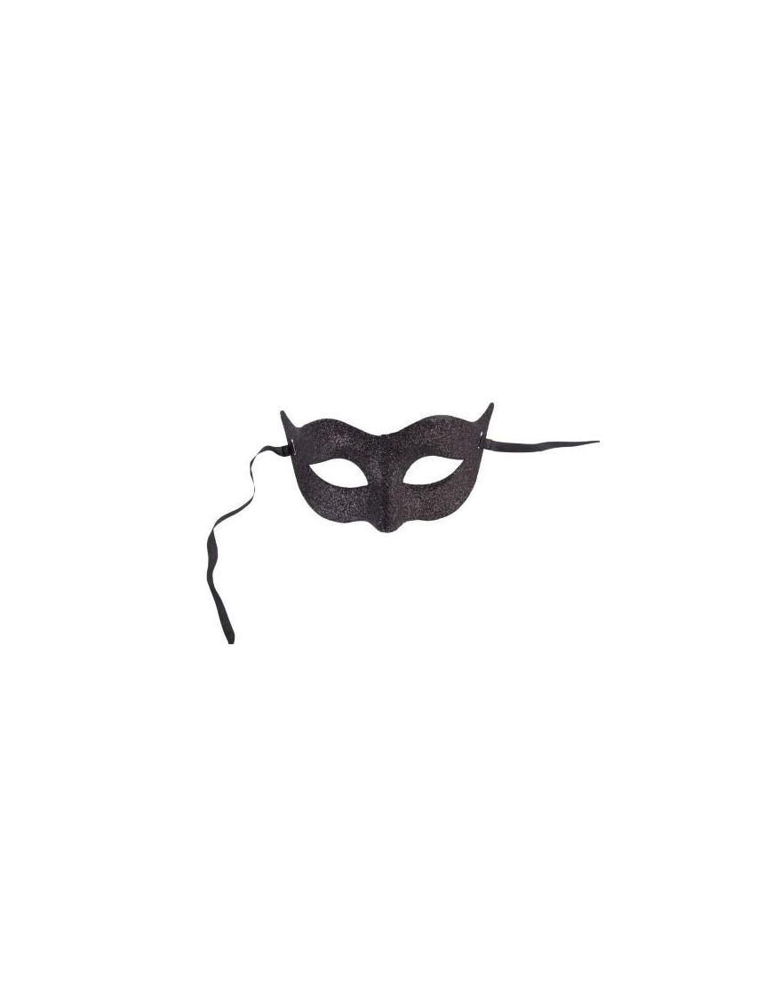 PLASTIC MASK WITH GLITTER