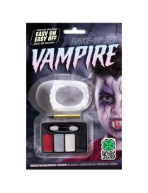 MAKEUP WITH VAMPIRE ACCESSORIES