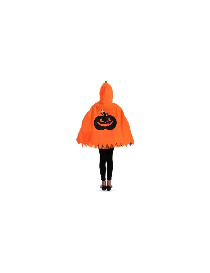 GIRL'S PUMPKIN CLOAK WITH HOOD